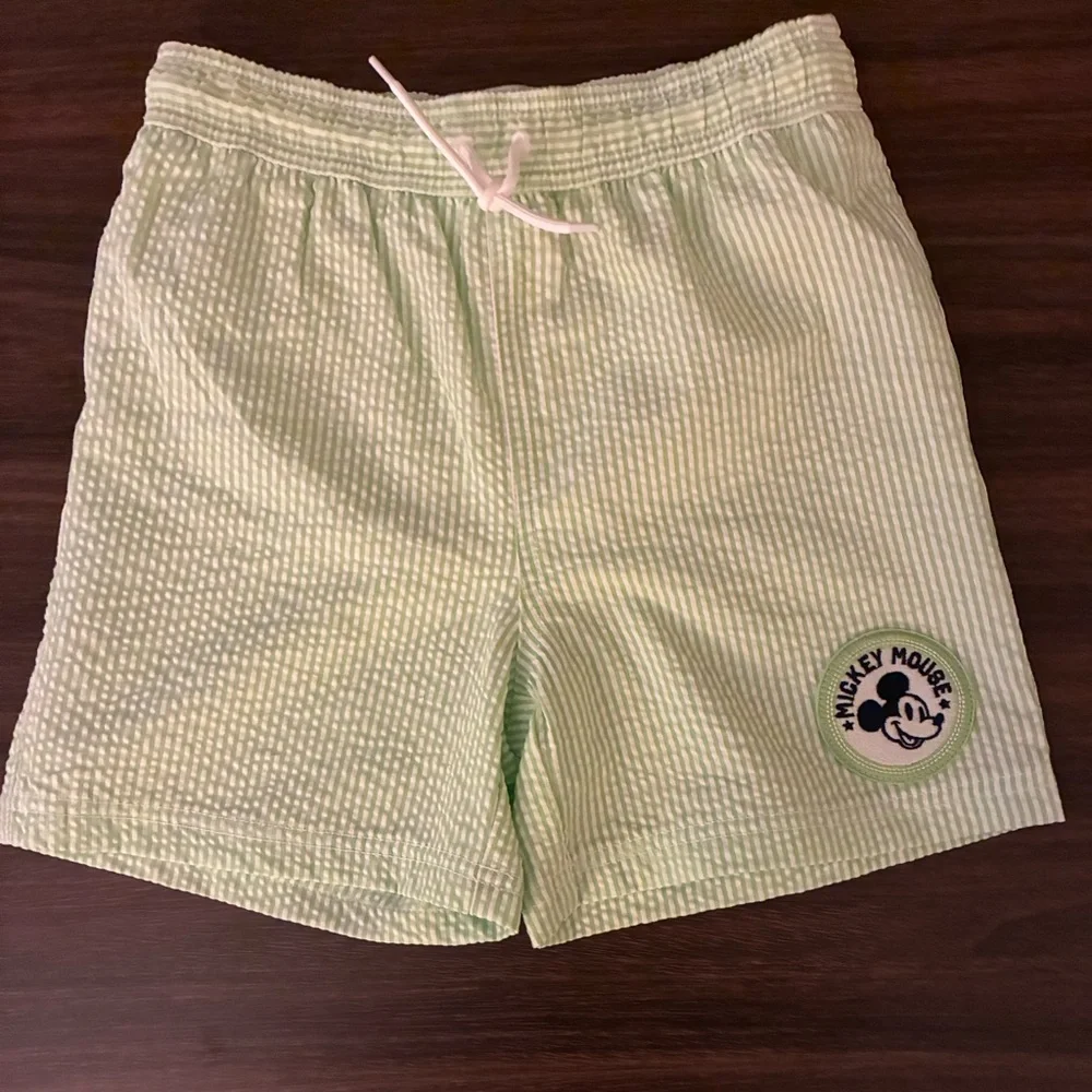 Janie and Jack Disney Mickey Mouse Recycled Swim Trunk Shorts